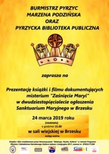 Wieczór autorski Teresy Andrzejewskiej autorki "Misterium Brzeskie"